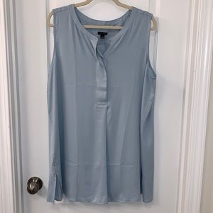 Ann Taylor Blue Sleeveless Top